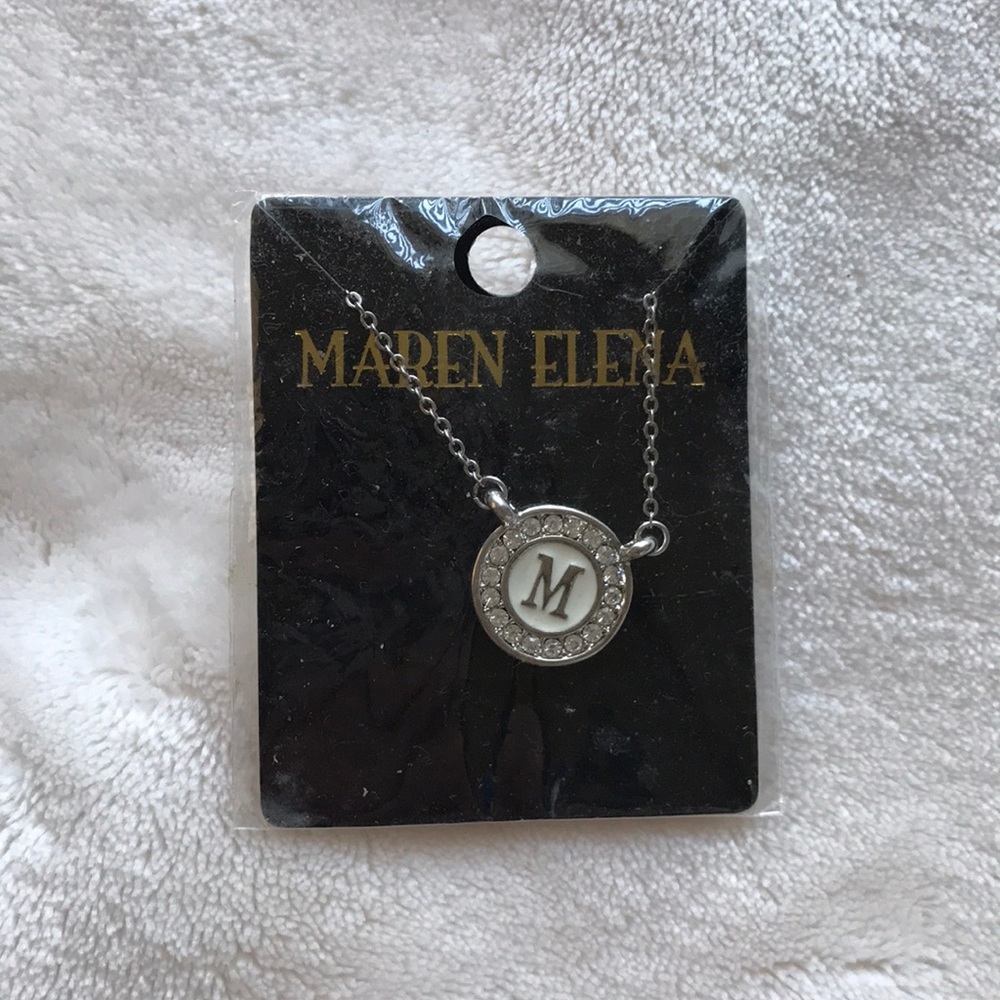 Maren Elena letter M pendant